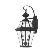 Georgetown 2-Light Medium Outdoor Wall Lantern in Black