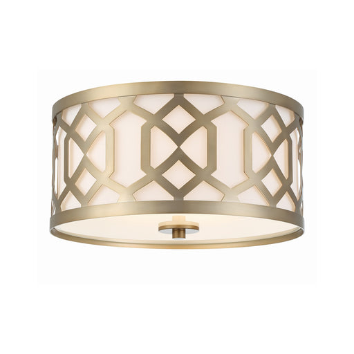 Jennings 3 Light 16.25" Flush Mount in Aged Brass