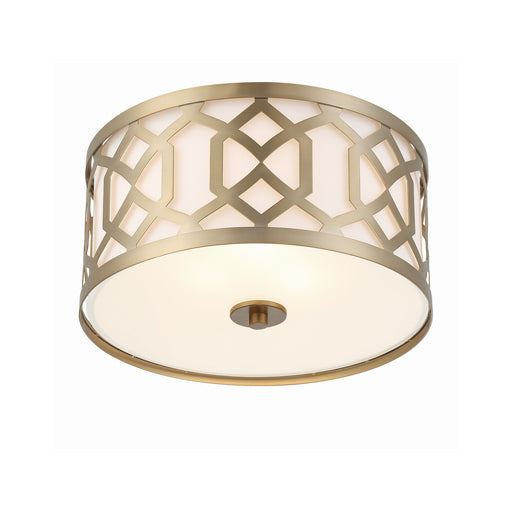 Jennings 3 Light 16.25" Flush Mount in Aged Brass