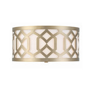 Jennings 3 Light 16.25" Flush Mount in Aged Brass