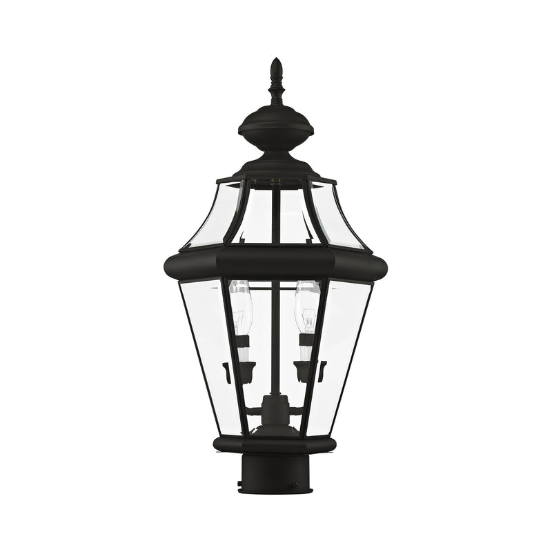 Georgetown 2-Light Medium Outdoor Post Light in Black