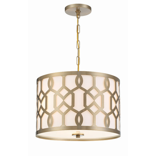 Jennings 3 Light 18.25" Pendant in Aged Brass