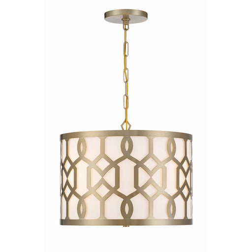 Jennings 3 Light 18.25" Pendant in Aged Brass