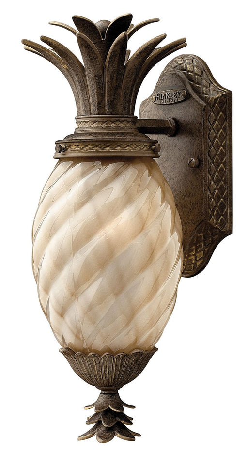 Plantation Small Outdoor Wall Lantern in Pearl Bronze