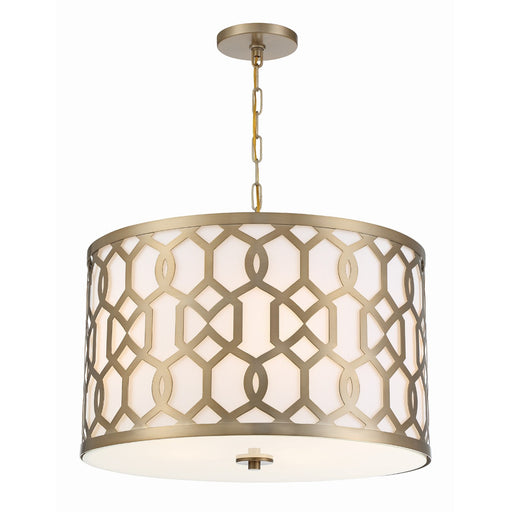 Jennings 5 Light 24.25" Pendant in Aged Brass