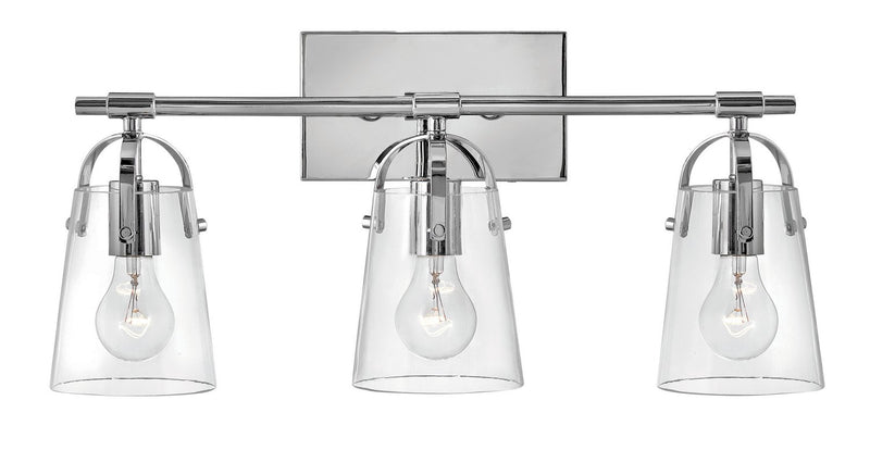 Foster 3-Light Bath Vanity Light in Chrome