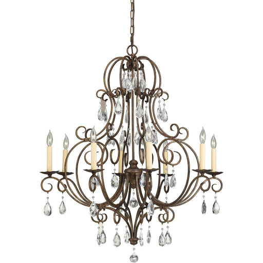 Chateau 8-Light Chandelier in Mocha Bronze