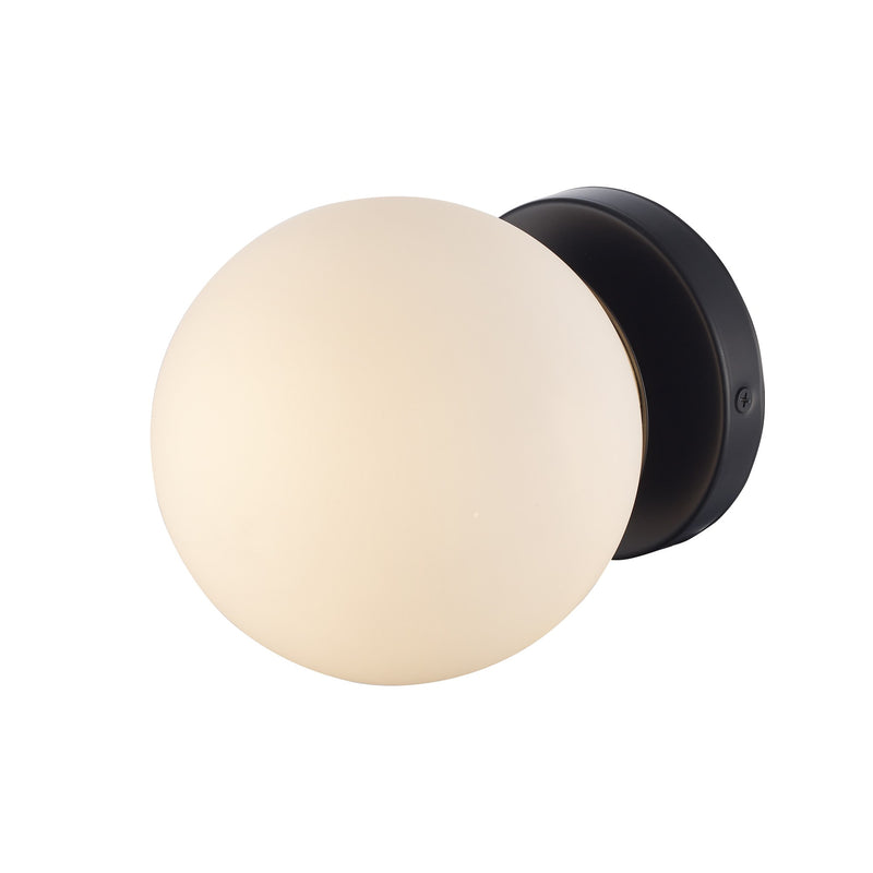 Terra 1-Light 6" Bath Sconce in Black