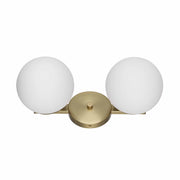 Terra 2-Light 15" Vanity Light in Antique Gold