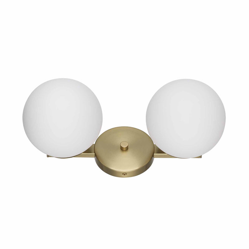 Terra 2-Light 15" Vanity Light in Antique Gold