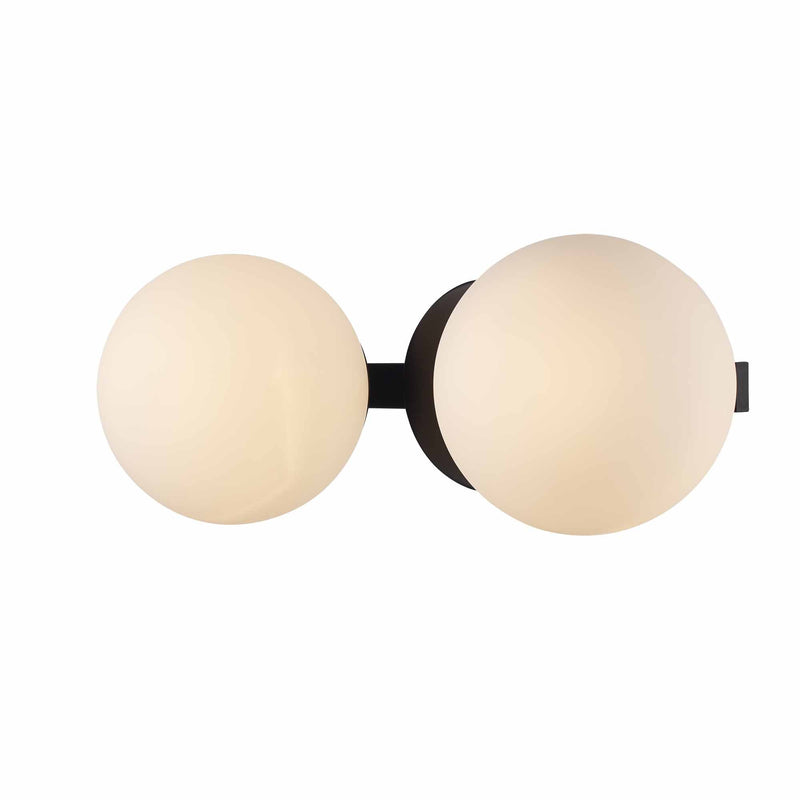 Terra 2-Light 15" Vanity Light in Black