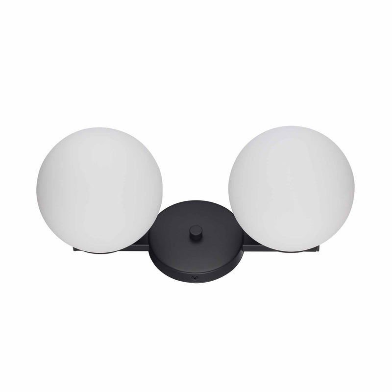 Terra 2-Light 15" Vanity Light in Black