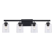 Canyon 4-Light 34" Vanity Light in Black