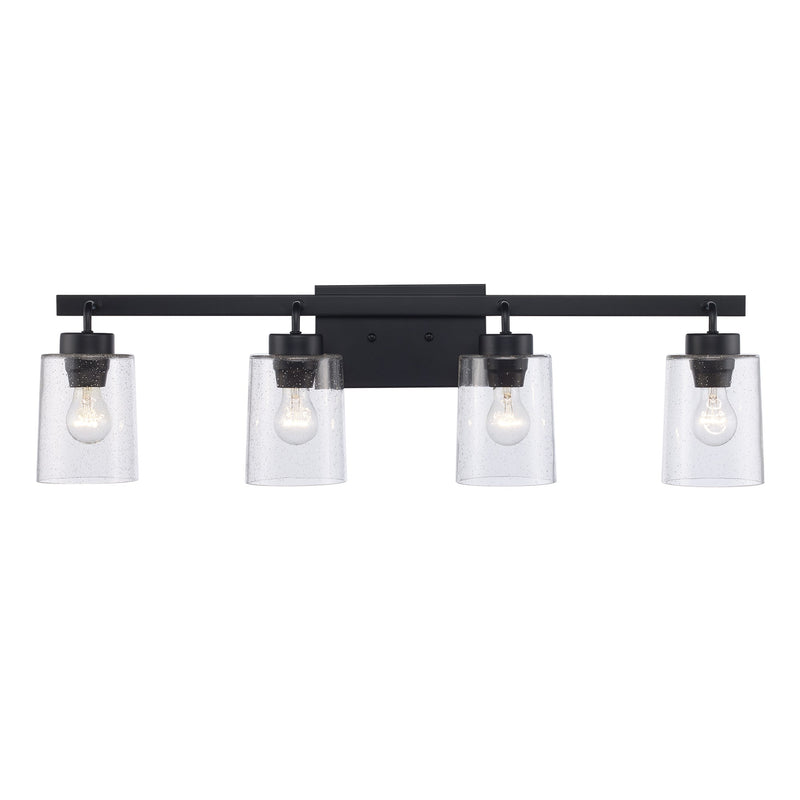 Canyon 4-Light 34" Vanity Light in Black