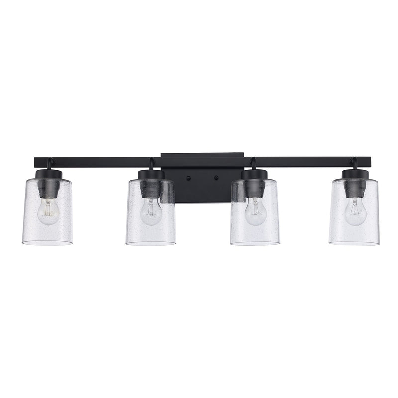 Canyon 4-Light 34" Vanity Light in Black