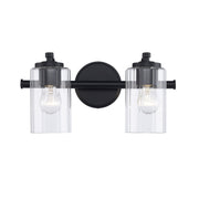Solvante 2-Light 15.5" Vanity Light in Black