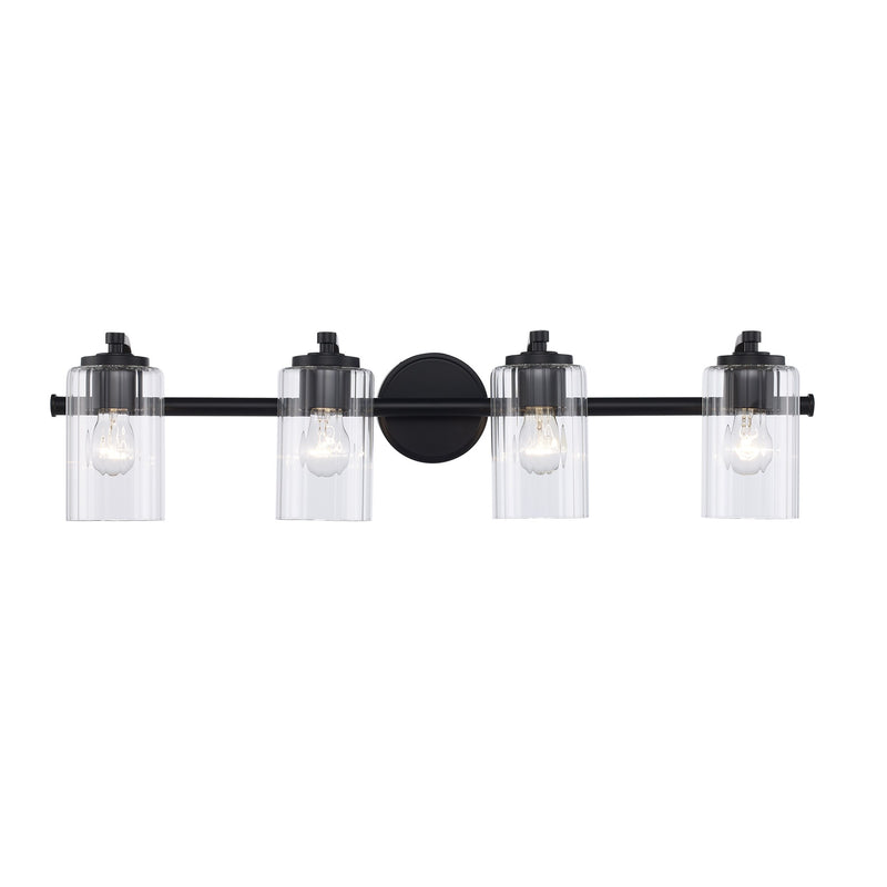 Solvante 4-Light 32" Vanity Light in Black