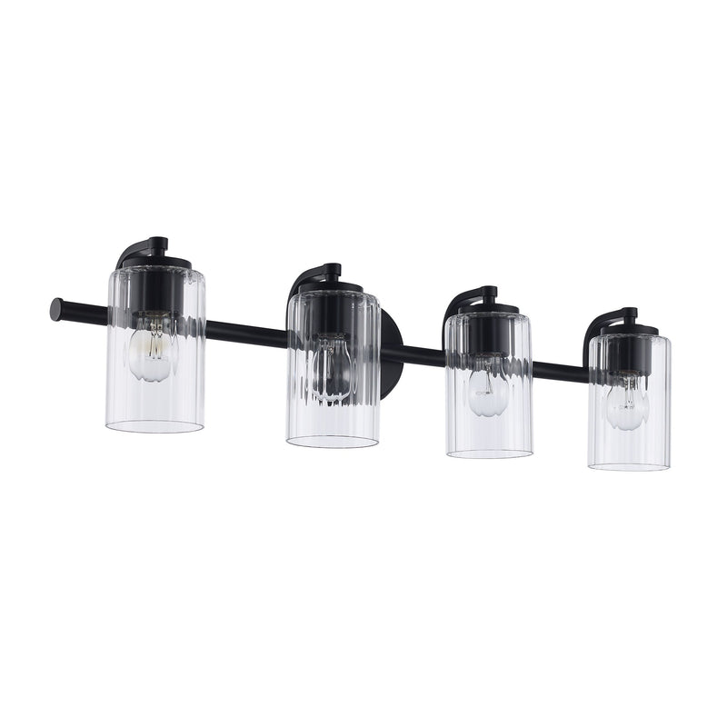 Solvante 4-Light 32" Vanity Light in Black