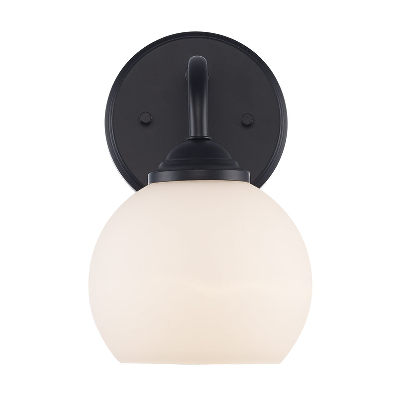 Sparkline 1-Light 9" Bath Sconce in Black