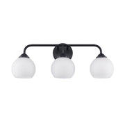 Sparkline 3-Light 24" Vanity Light in Black