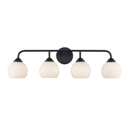 Sparkline 4-Light 32" Vanity Light in Black