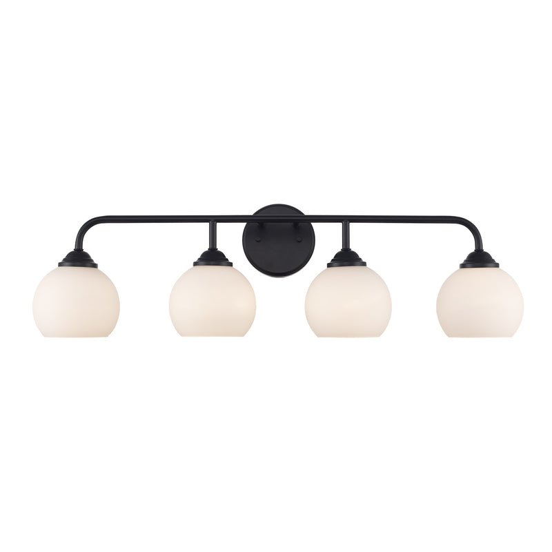 Sparkline 4-Light 32" Vanity Light in Black