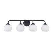 Sparkline 4-Light 32" Vanity Light in Black