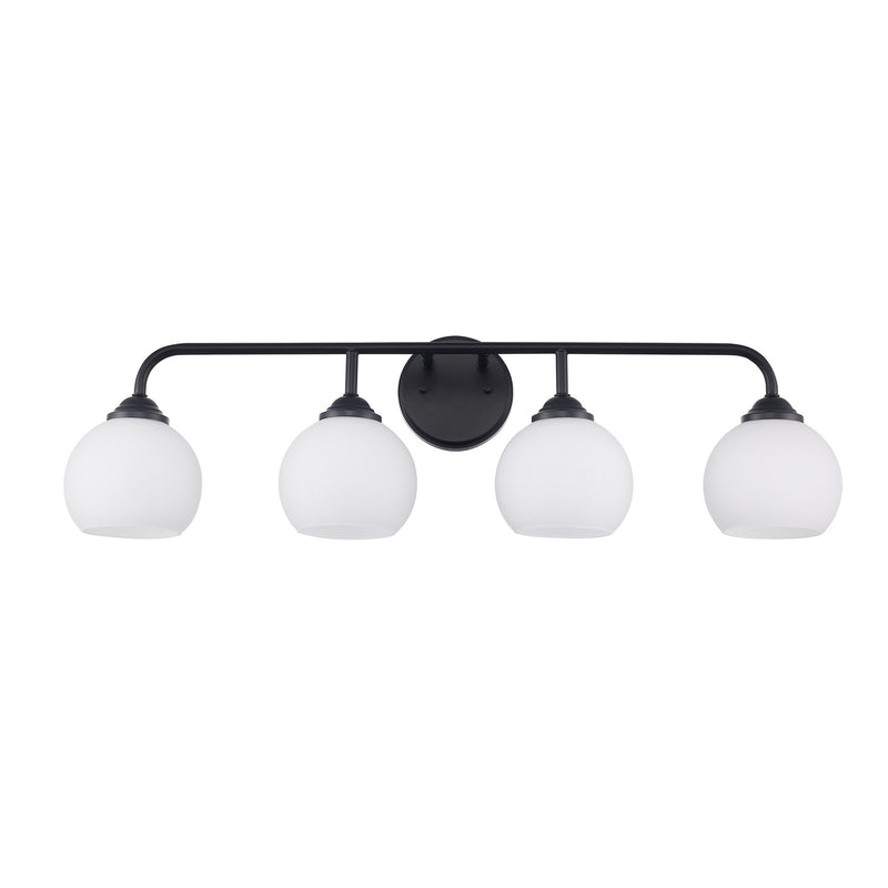 Sparkline 4-Light 32" Vanity Light in Black
