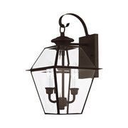 Westover 2-Light Medium Outdoor Wall Lantern in Bronze