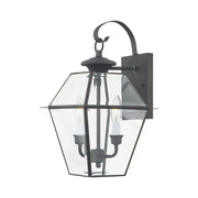 Westover 2-Light Medium Outdoor Wall Lantern in Charcoal