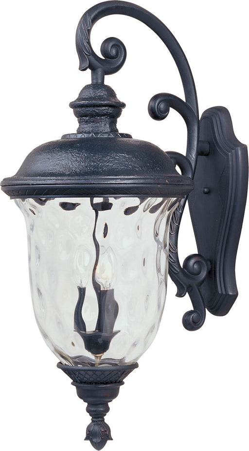 3498WGOB - Carriage House DC 3-Light Outdoor Wall Lantern in Oriental Bronze by Maxim Lighting