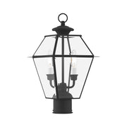 Westover 2-Light Medium Outdoor Post Light in Black