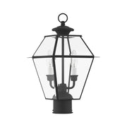 Westover 2-Light Medium Outdoor Post Light in Black