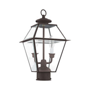 Westover 2-Light Medium Outdoor Post Light in Bronze