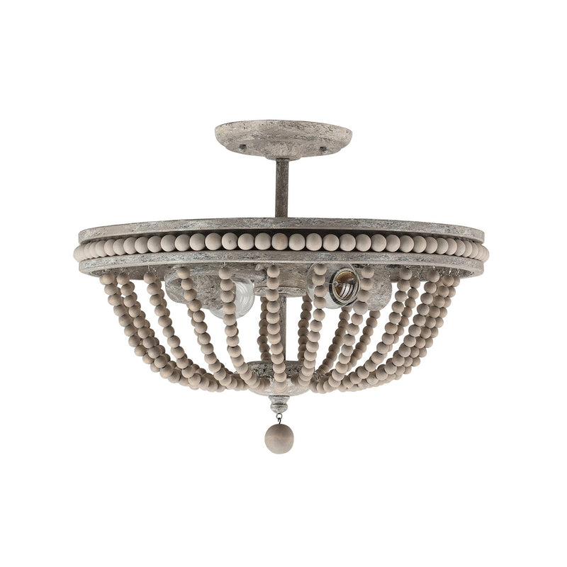 Kayla 2-Light Semi-Flush Mount in Mystic Sand