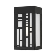 Malmo Small Outdoor ADA Wall Sconce in Textured Black