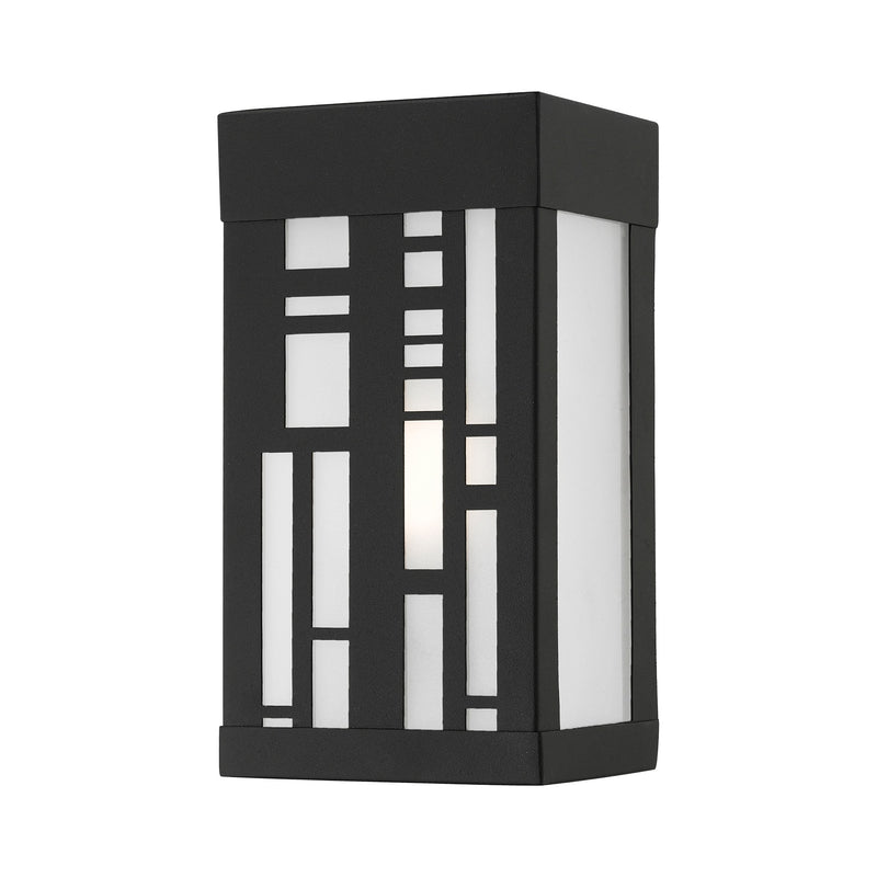 Malmo Small Outdoor ADA Wall Sconce in Textured Black