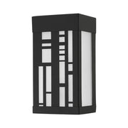 Malmo Small Outdoor ADA Wall Sconce in Textured Black