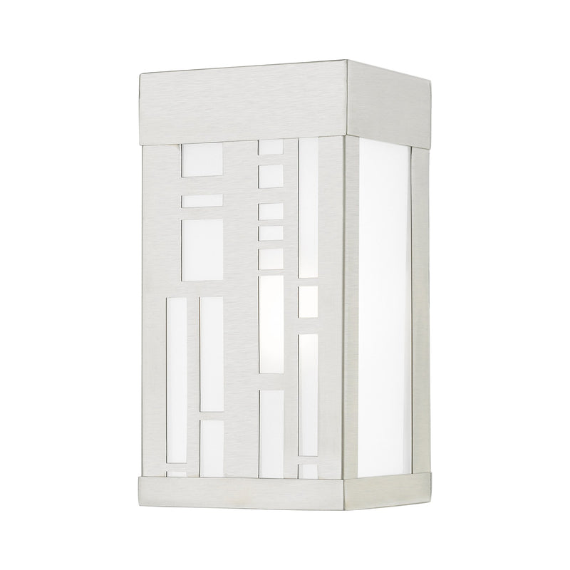 Malmo Small Outdoor ADA Wall Sconce in Brushed Nickel