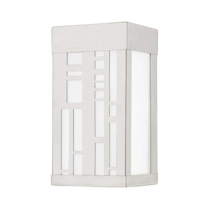 Malmo Small Outdoor ADA Wall Sconce in Brushed Nickel