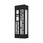 Malmo 2-Light Outdoor ADA Wall Sconce in Textured Black