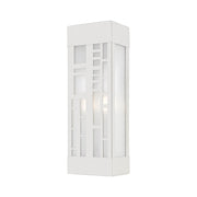 Malmo 2-Light Outdoor ADA Wall Sconce in Brushed Nickel