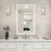 Wentworth 1 Light 7.5" Wall Sconce in Brushed Nickel in a room setting