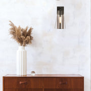 Wentworth 1 Light 7.5" Wall Sconce in Matte Black in a room setting