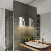 Wentworth 1 Light 7.5" Wall Sconce in Polished Nickel in a room setting