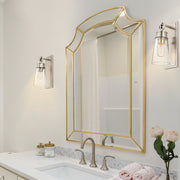 Wentworth 1 Light 4.5" Wall Sconce in Brushed Nickel in a room setting
