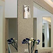 Wentworth 1 Light 4.5" Wall Sconce in Polished Nickel in a room setting
