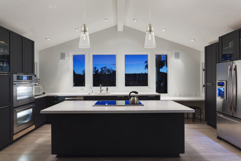 Wentworth 1 Light 7.5" Pendant in Brushed Nickel in a room setting