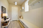 Harley 1 Light 5" Flush Mount in Chrome in a room setting