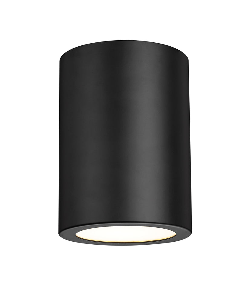 Harley 1 Light 5" Flush Mount in Matte Black